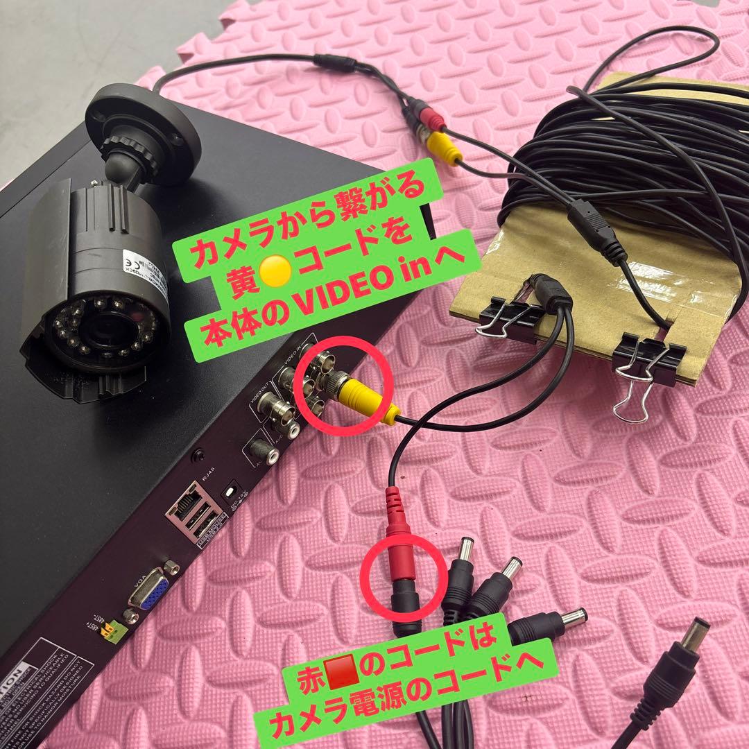 防犯カメラモニター4台セット　安心アナログ