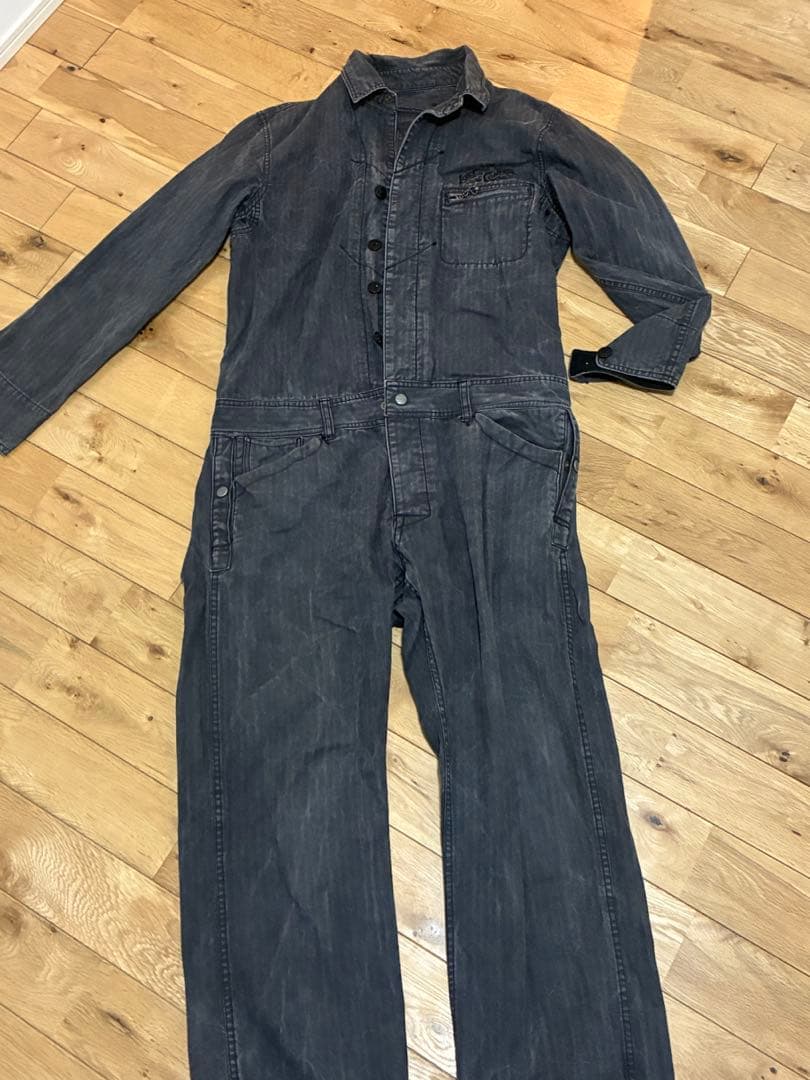 定価5万ロストコントロール✭ブラックデニムオーバーオール✭つなぎ