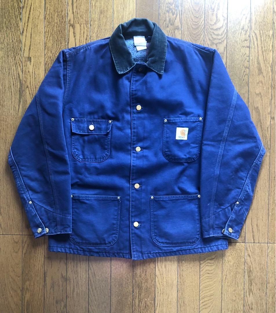USA製　カバーオール◆チョアコート　ネイビー紺　カーハート　carhartt