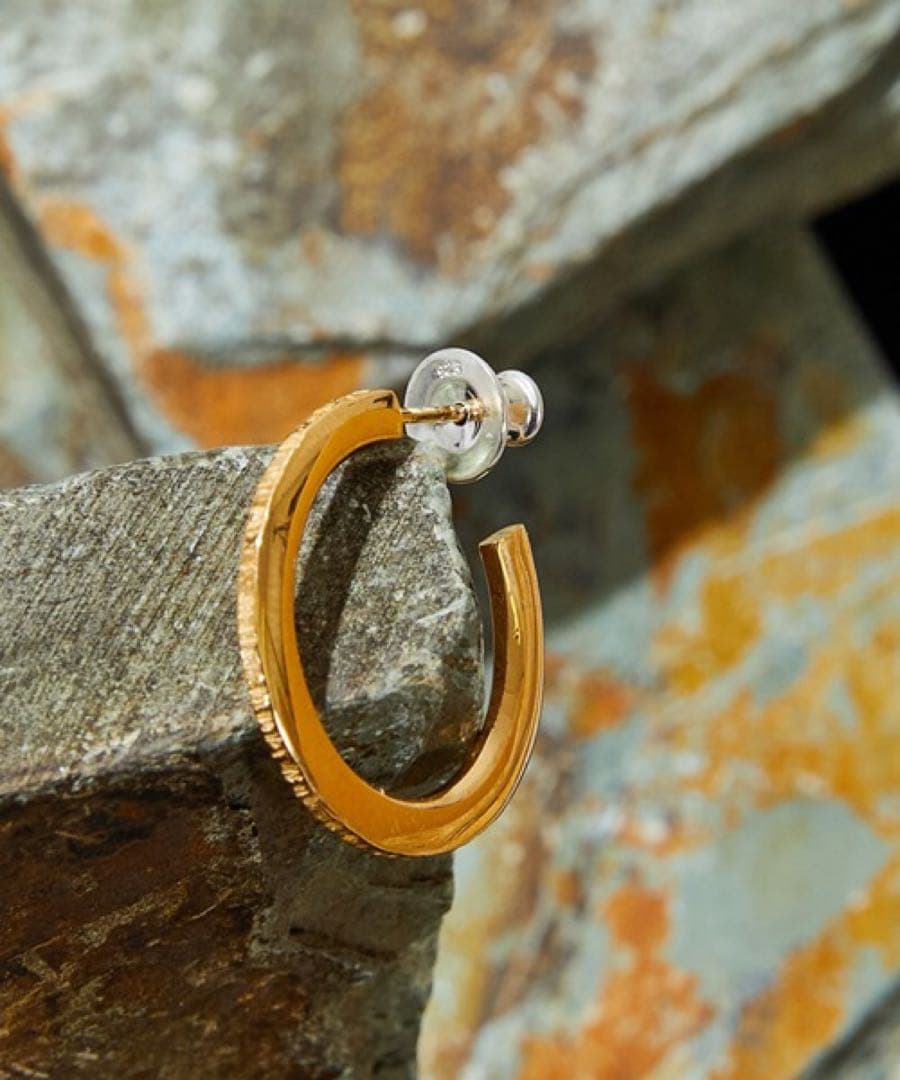 超美品 箱付 タグ付 HARIM ハリム レインピアス K18コーティング