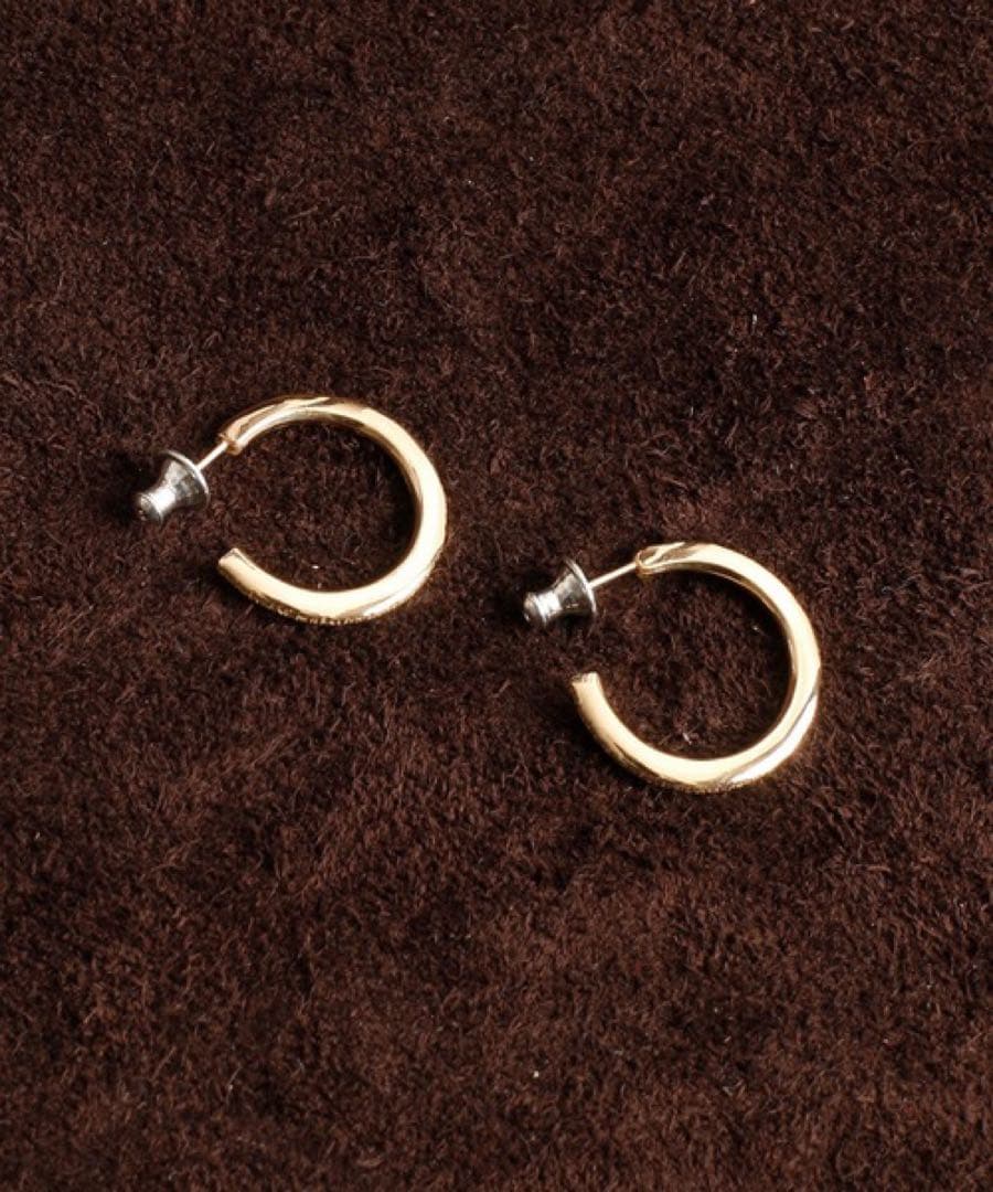 超美品 箱付 タグ付 HARIM ハリム レインピアス K18コーティング