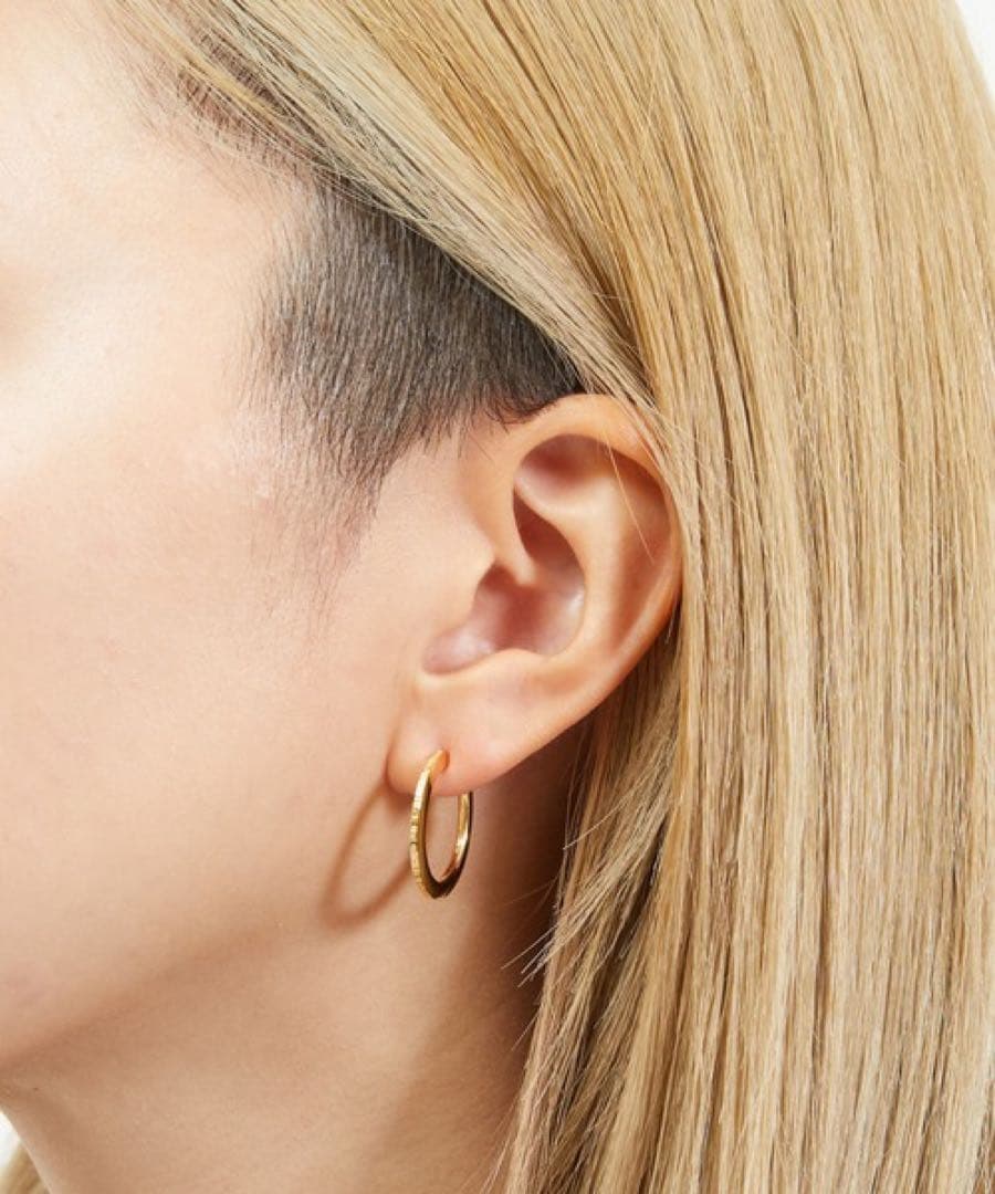 超美品 箱付 タグ付 HARIM ハリム レインピアス K18コーティング