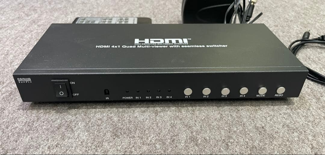HDMI 4x1 Quad Multi-viewer 美品