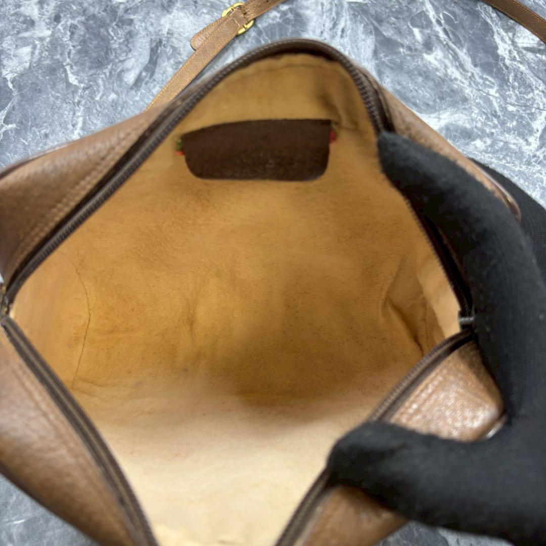 ✨美品✨GUCCI GG シェリーライン ショルダーバッグ ベージュ レザー