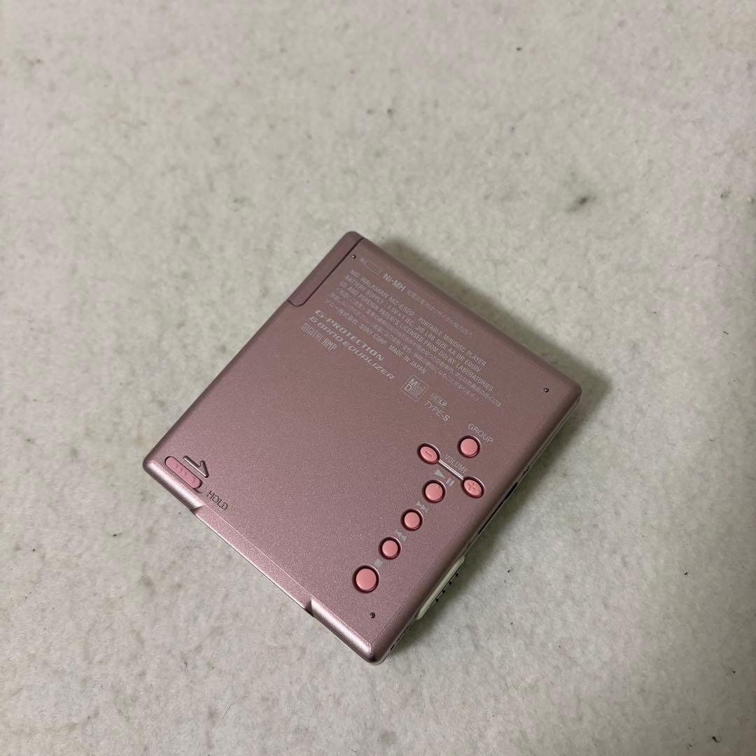 Sony WALKMAN MZ-E520 MDプレーヤー ピンク ウォークマン