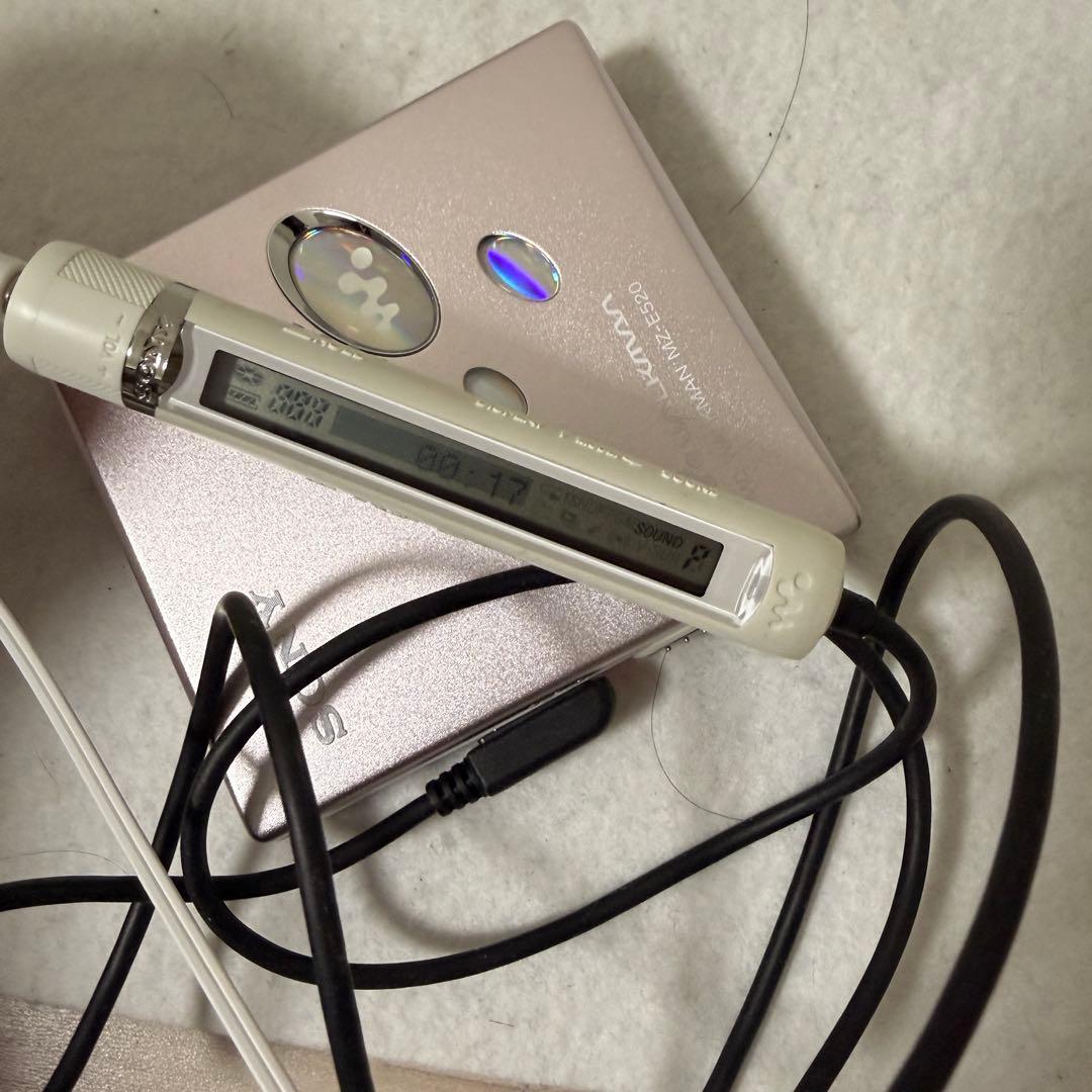 Sony WALKMAN MZ-E520 MDプレーヤー ピンク ウォークマン