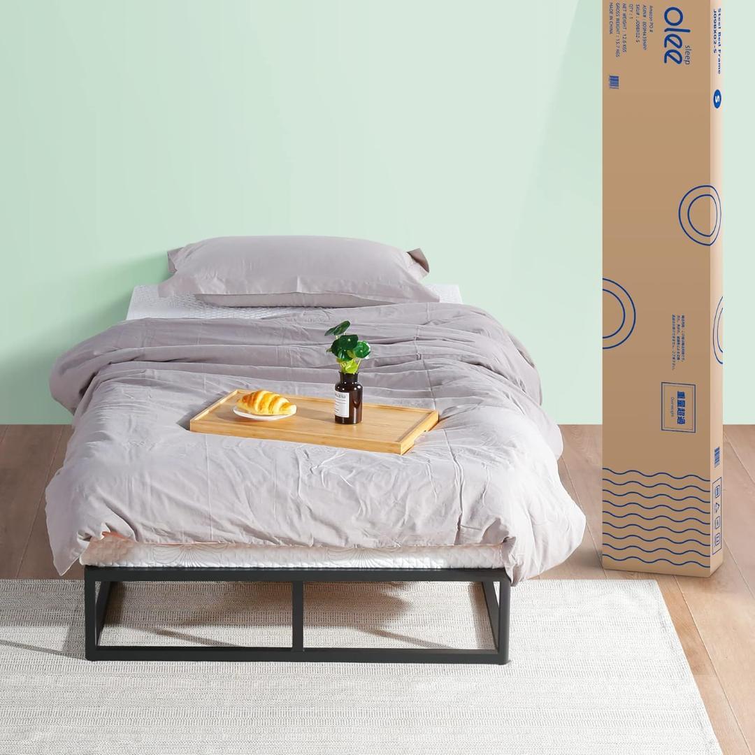 オリースリープ(Olee Sleep) メタルベッドフレーム ブラック シングル