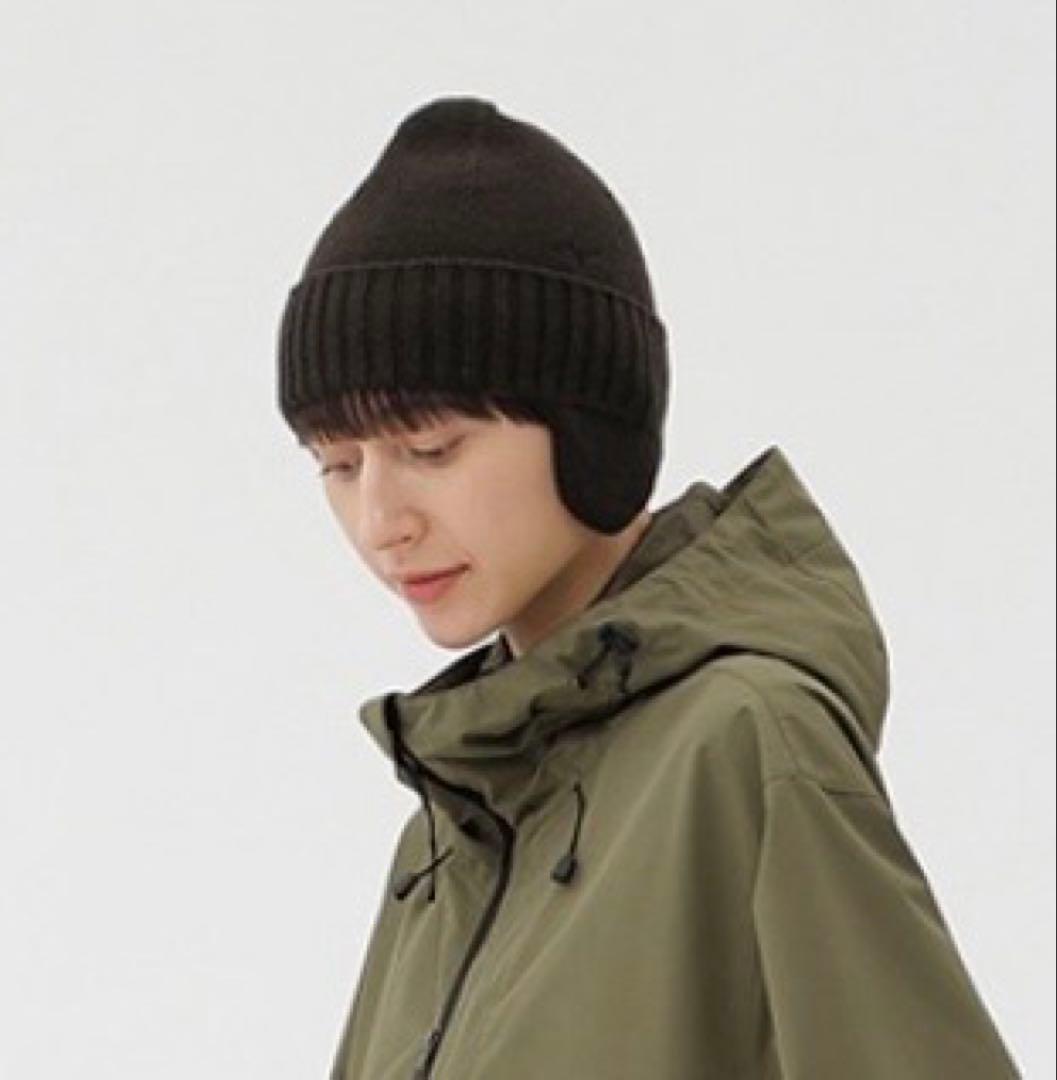 MARGARET HOWELL／吸湿発熱】ブレスサーモウールブーニー ニット帽