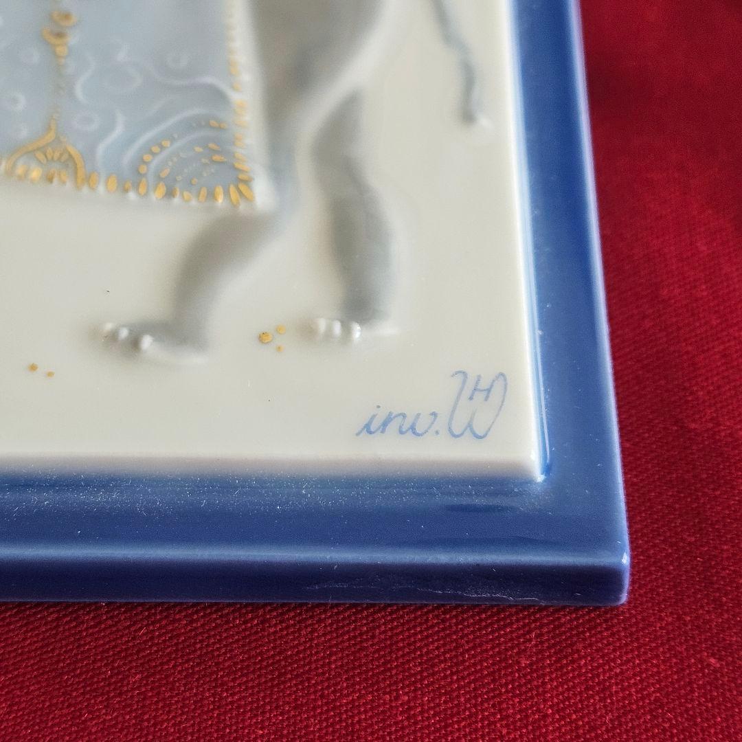 マイセン　陶板　アラビアンナイトより「エレファント」