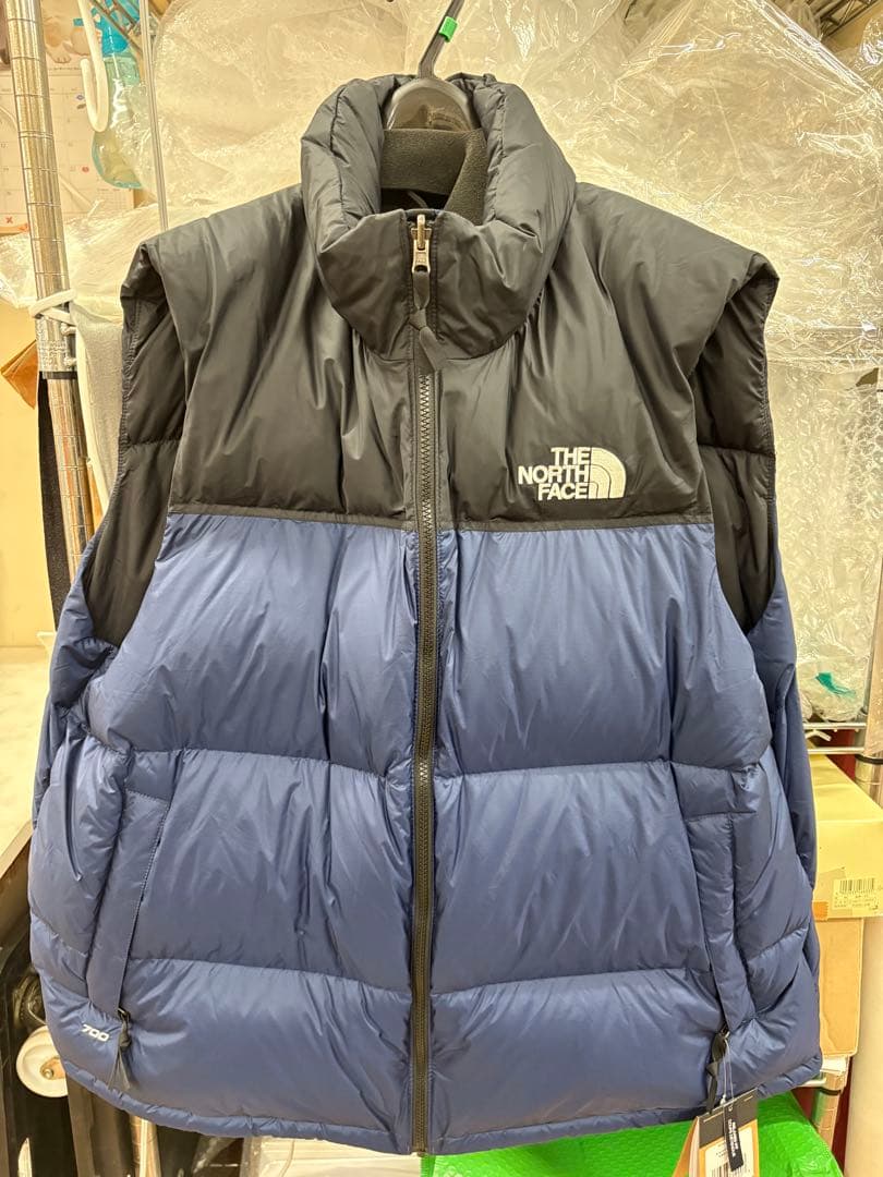 THE NORTH FACE ダウンベスト M 黒/紺