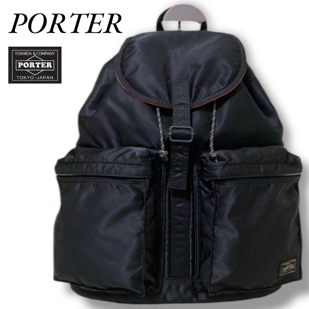 美品 ❗️ポーター タンカー リュック バックパック ブラック ナイロン