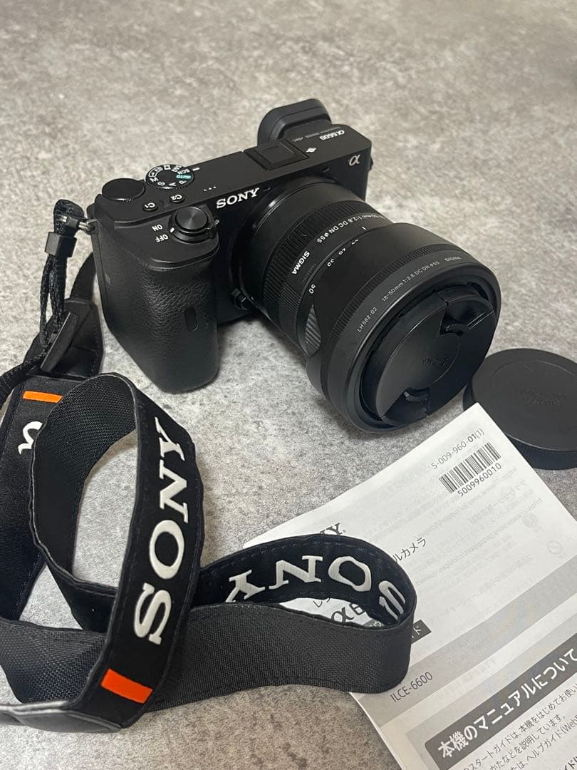 SONY α6600 ilce-a6600 ボディ 本体+SIGMA レンズ込み