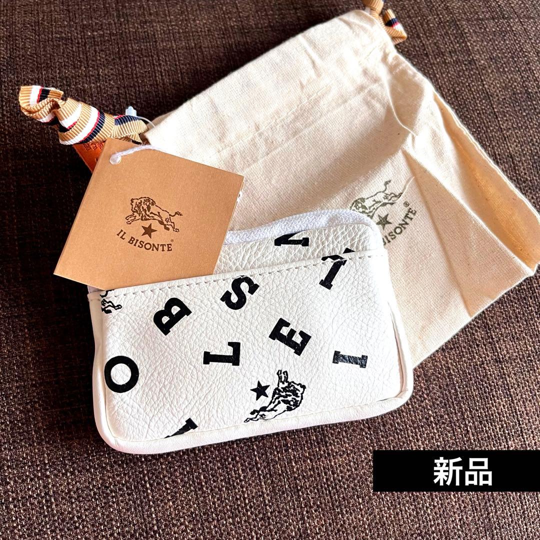 IL BISONTE（イルビゾンテ） ロゴプリント　ケース　パース