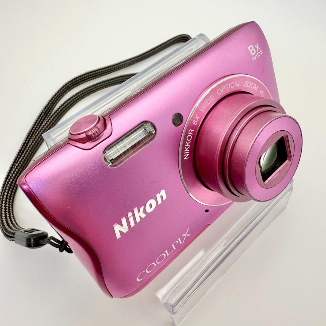【人気カラー】 Nikon COOLPIX S3700 デジカメ ピンク ニコン