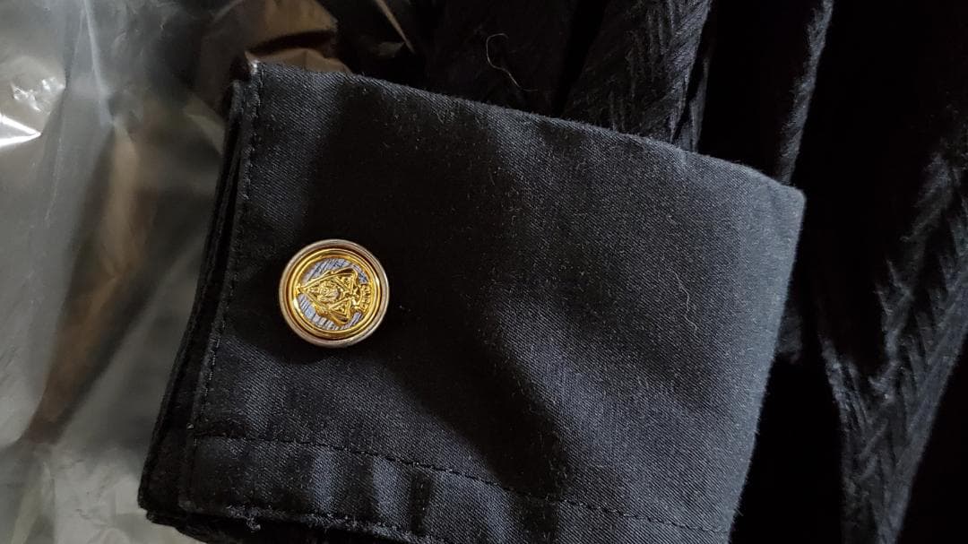 正規レア グッチ 騎士 クレストカフス エンブレムロゴボタン オールド 金×銀