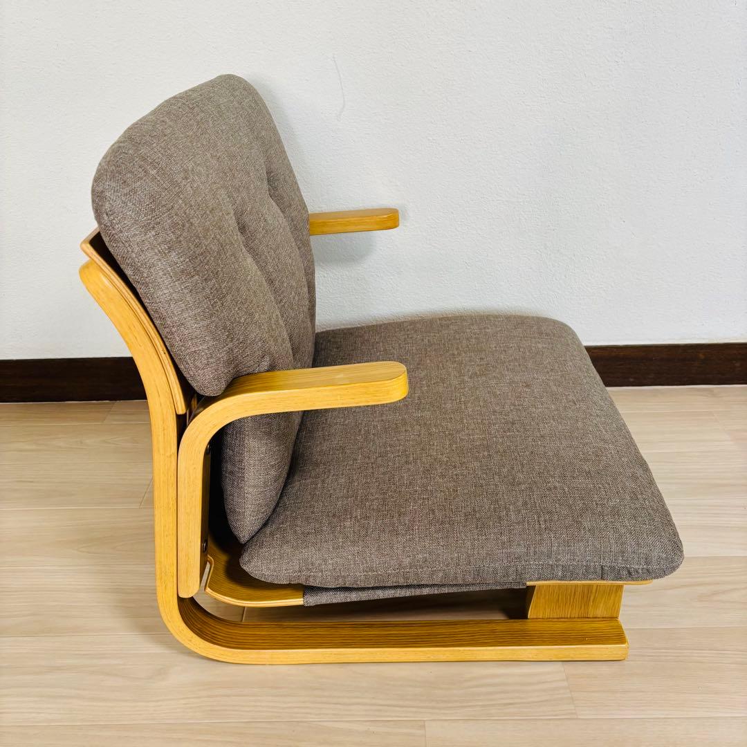 ディノス　通販生活　楽座椅子　低座椅子　グレー 座椅子 カタログハウス　イス