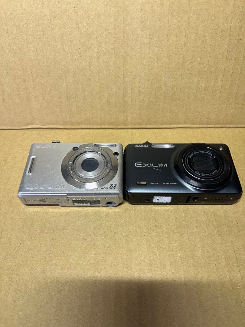 デジカメ ジャンク 5台 CASIO OLYMPUS SONY