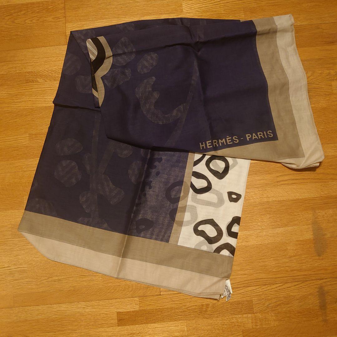【未使用品パレオ】HERMÈS レオパード柄パレオ