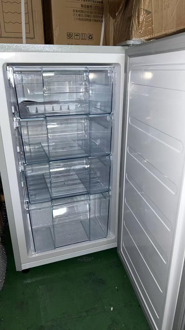 訳あり冷凍庫家庭用60Lスリム ノンフロンストッカー直冷式A1-14-4