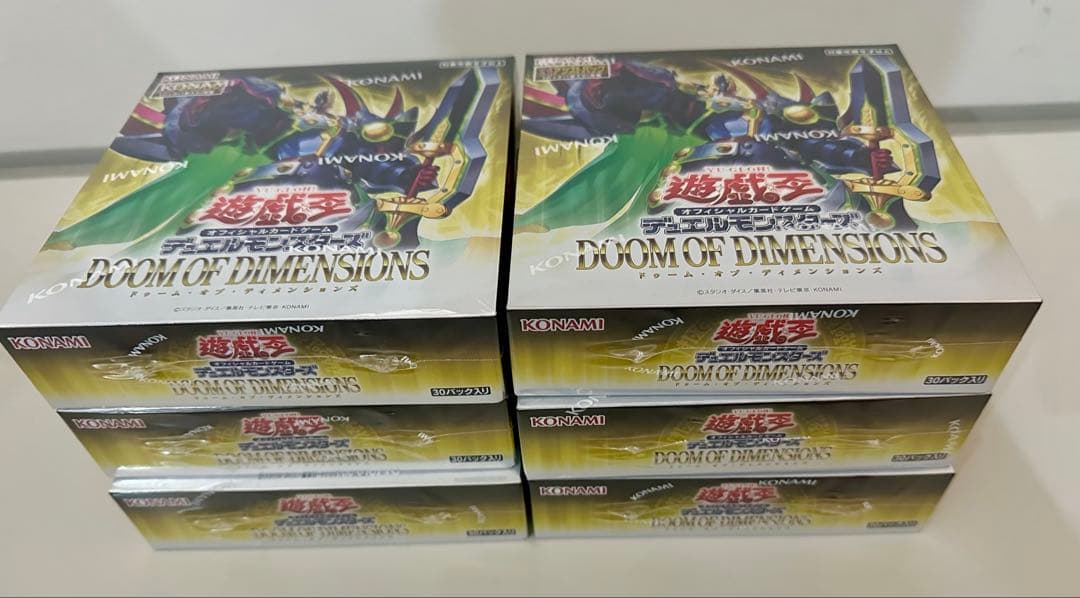 遊戯王OCG　ドゥーム・オブ・ディメンションズ 未開封シュリンク付 6BOX