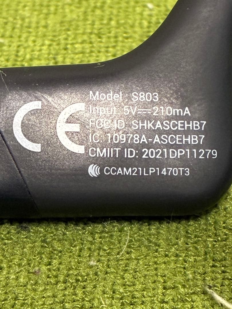 SHOKZ S803 骨伝導イヤホン　ワイヤレスイヤホン