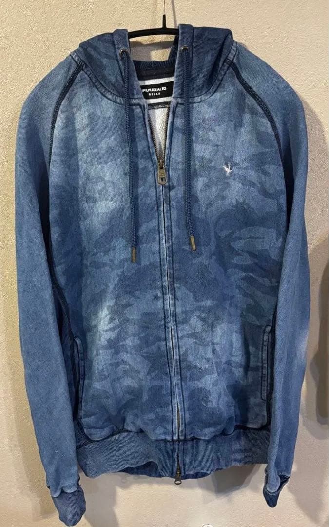 1PIU1UGUALE3 カモフラ デニム 柄 スウェット セットアップ