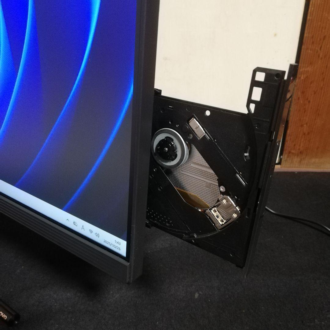 レノボ 超狭枠24インチ i5-8400T 8GB/SSD512+HDD1TB