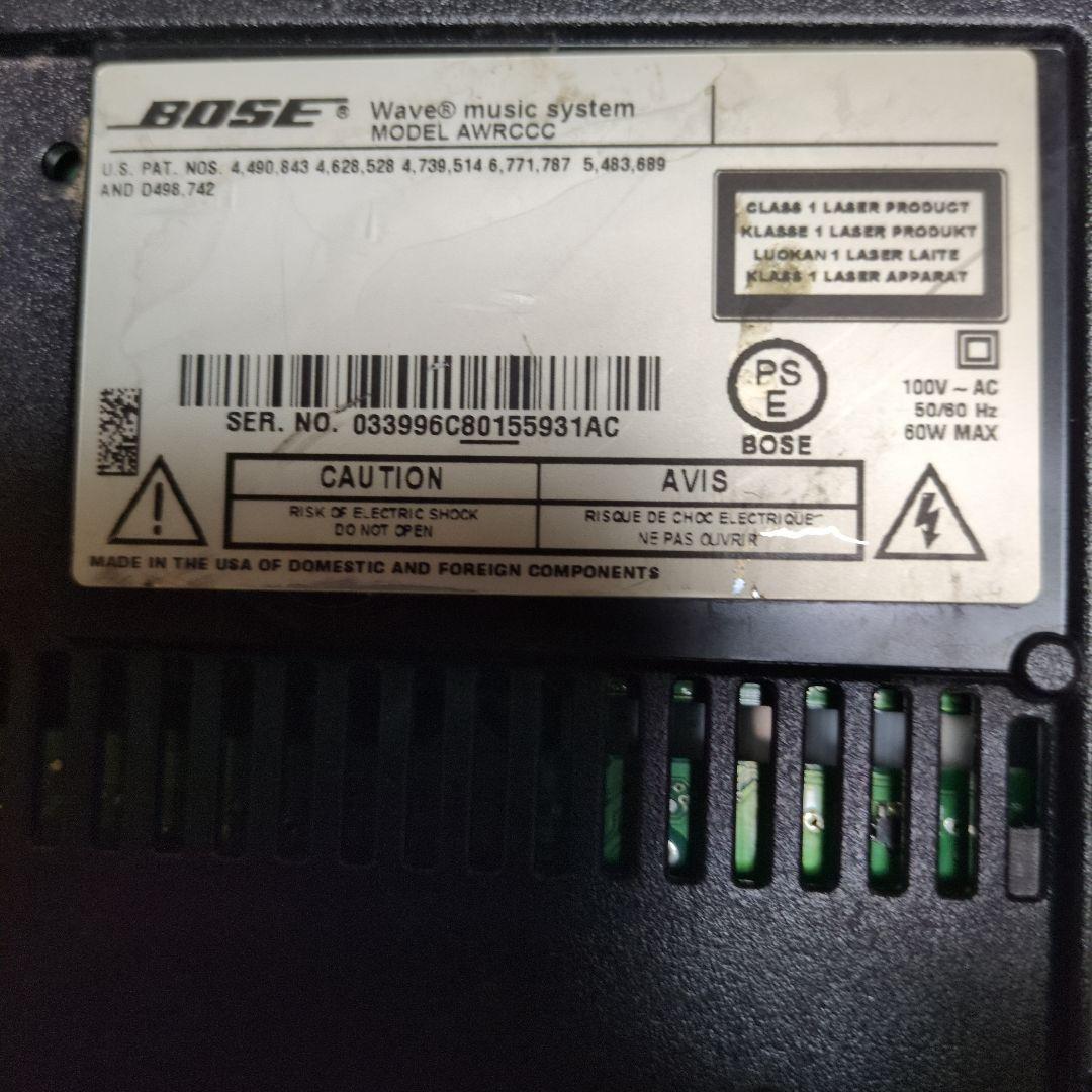 Bose WAVE MUSIC SYSTEM完動品　純正大リモコンコード取説