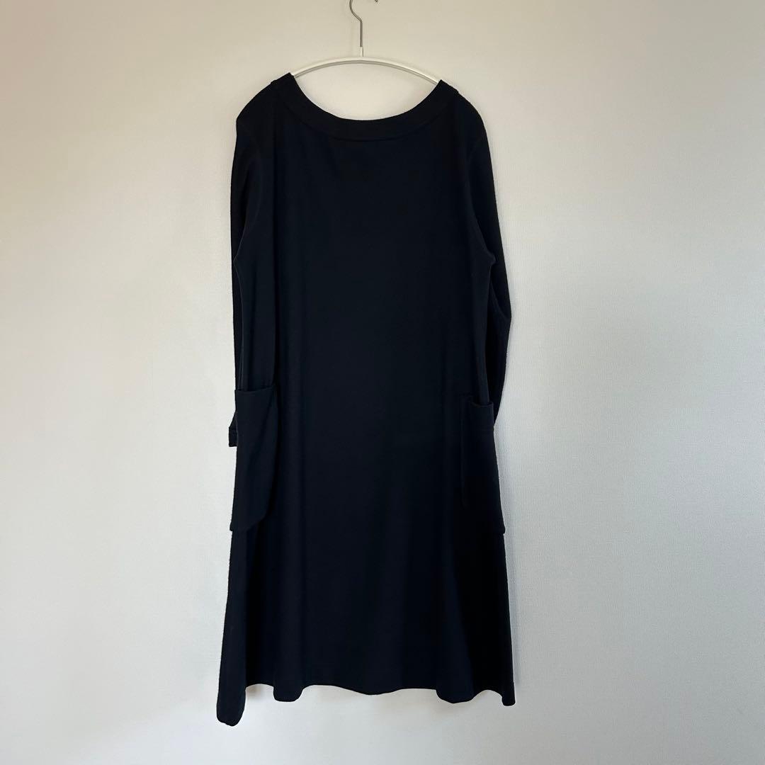 45R ウール100％ ワンピース 濃紺　日本製（旧45rpm）シンプル