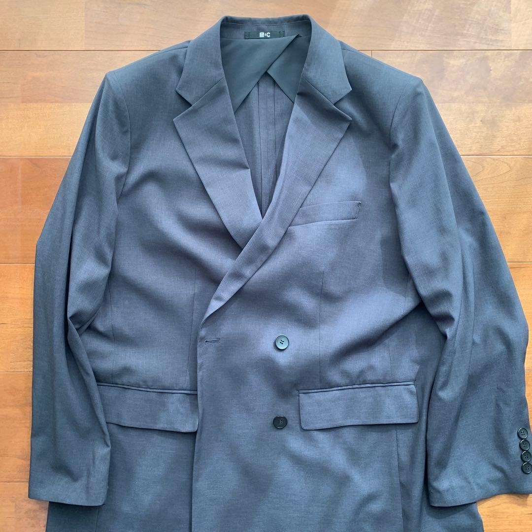 XXL UNIQLOC 感動ダブルジャケット　タックワイドパンツ セットアップ