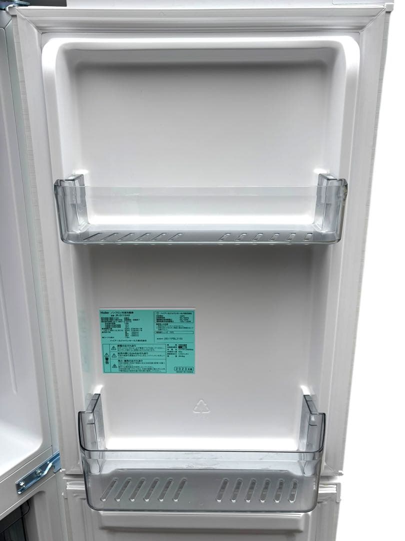 2023年製 スリム幅 Haier 148L 2ドア 冷蔵庫 JR-SY15AR