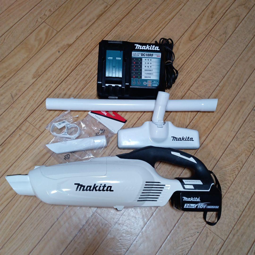 マキタ18V充電式クリーナ　CL282FD 純正バッテリー、純正急速充電器付