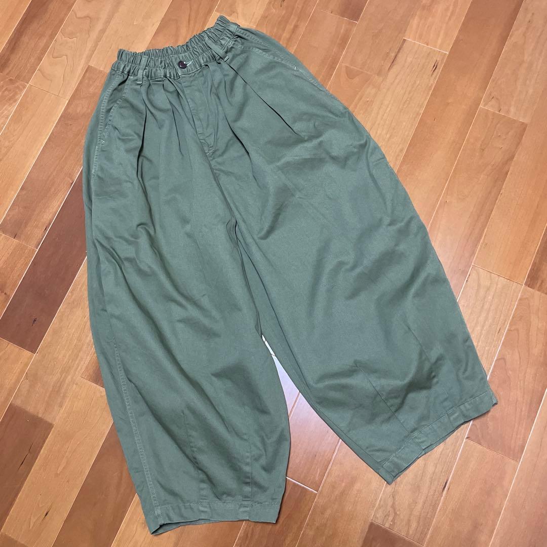 HERVESTY コットン チノクロス サーカスパンツ サイズ1