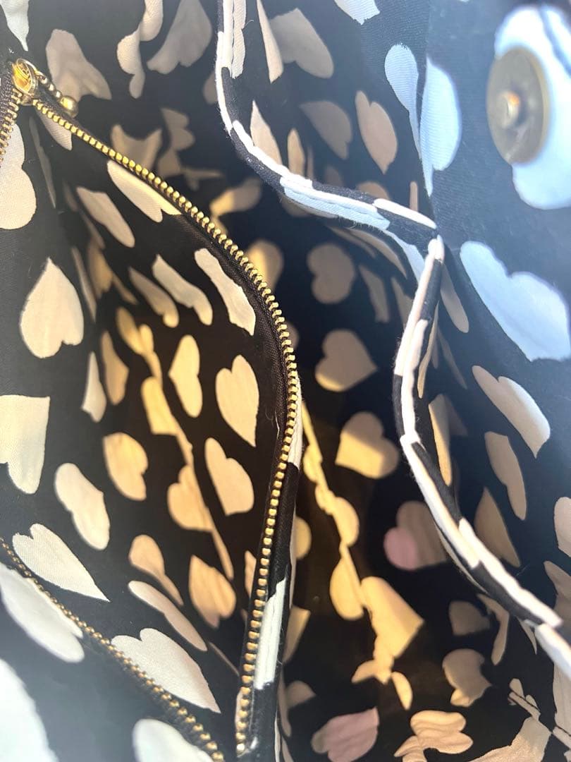 コヤンイサムチョン　ブラックレースデニム/ラメレース　ふんわりフリルバッグ