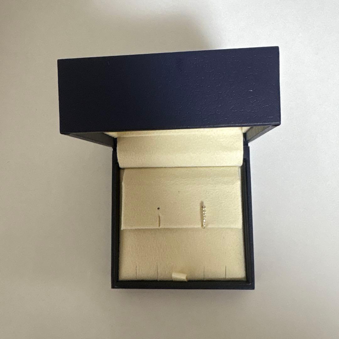 【現行品•保証書付き】ヴァンドーム青山　ダイヤモンドフープピアスK18　（片方）