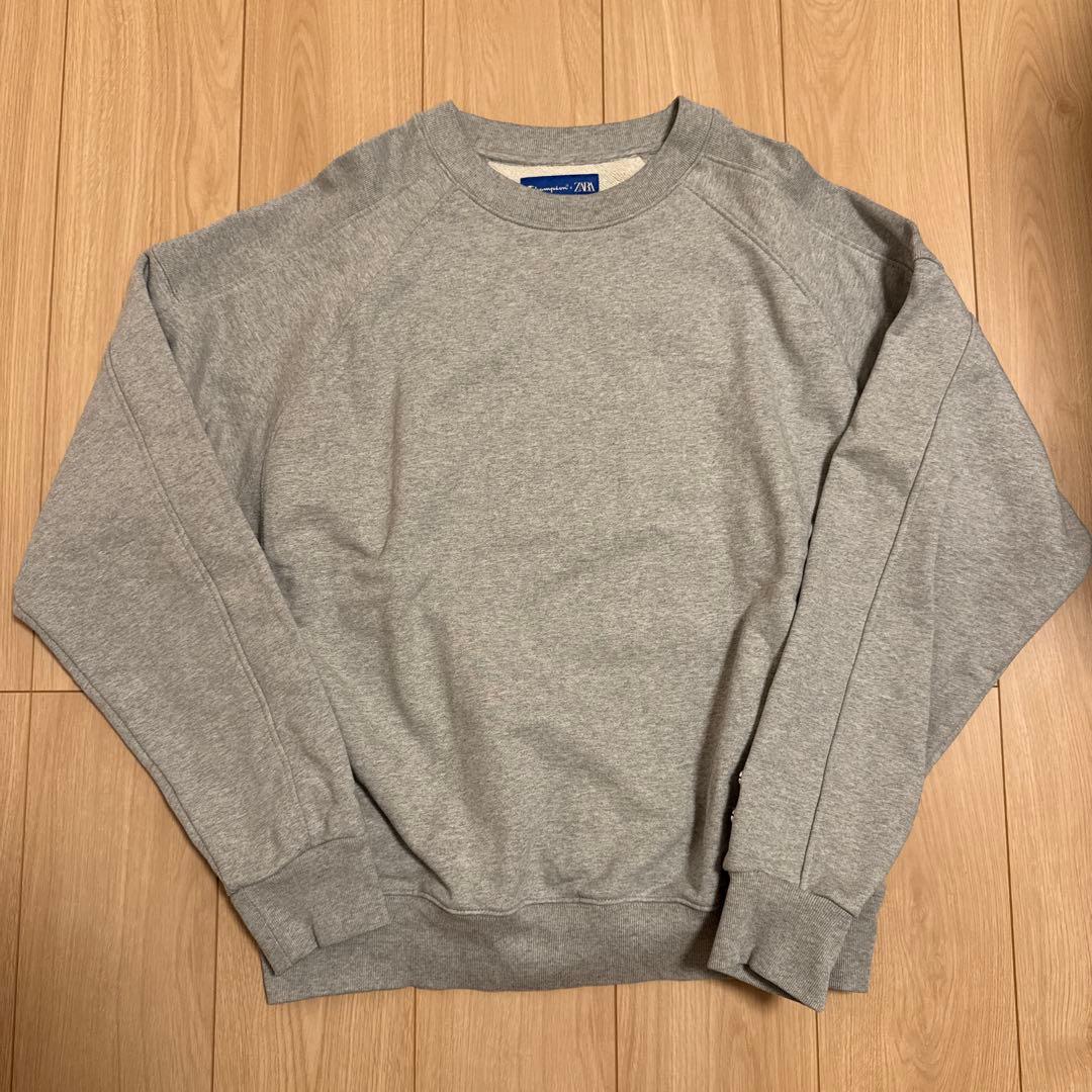 CHAMPION ® X ZARA パッチ クルーネック スウェットシャツ L