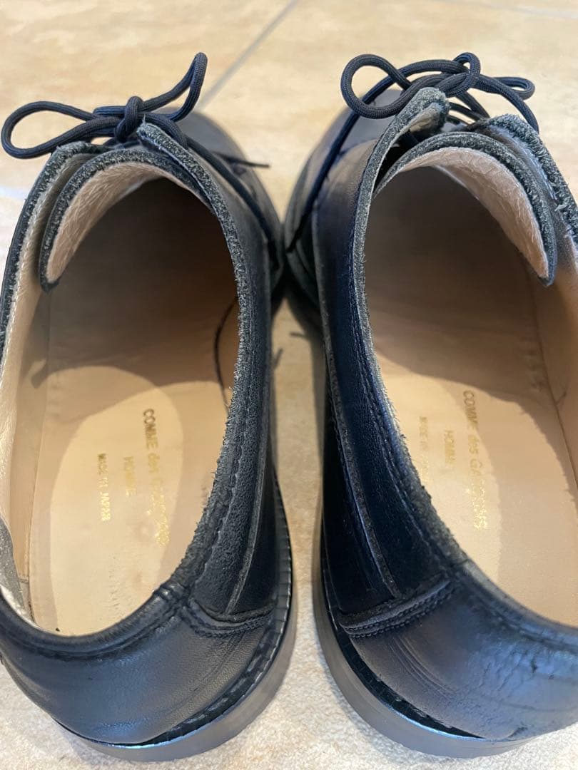 COMME des GARCONS HOMME プレーントゥ　25 黒