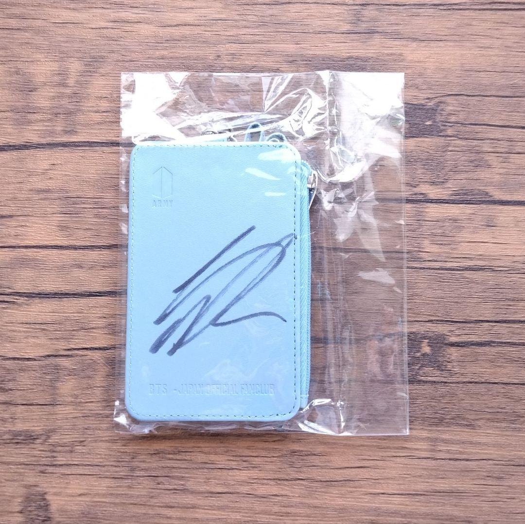 BTS JPFC FC継続特典 当選 直筆サイン入り パスケース SUGA