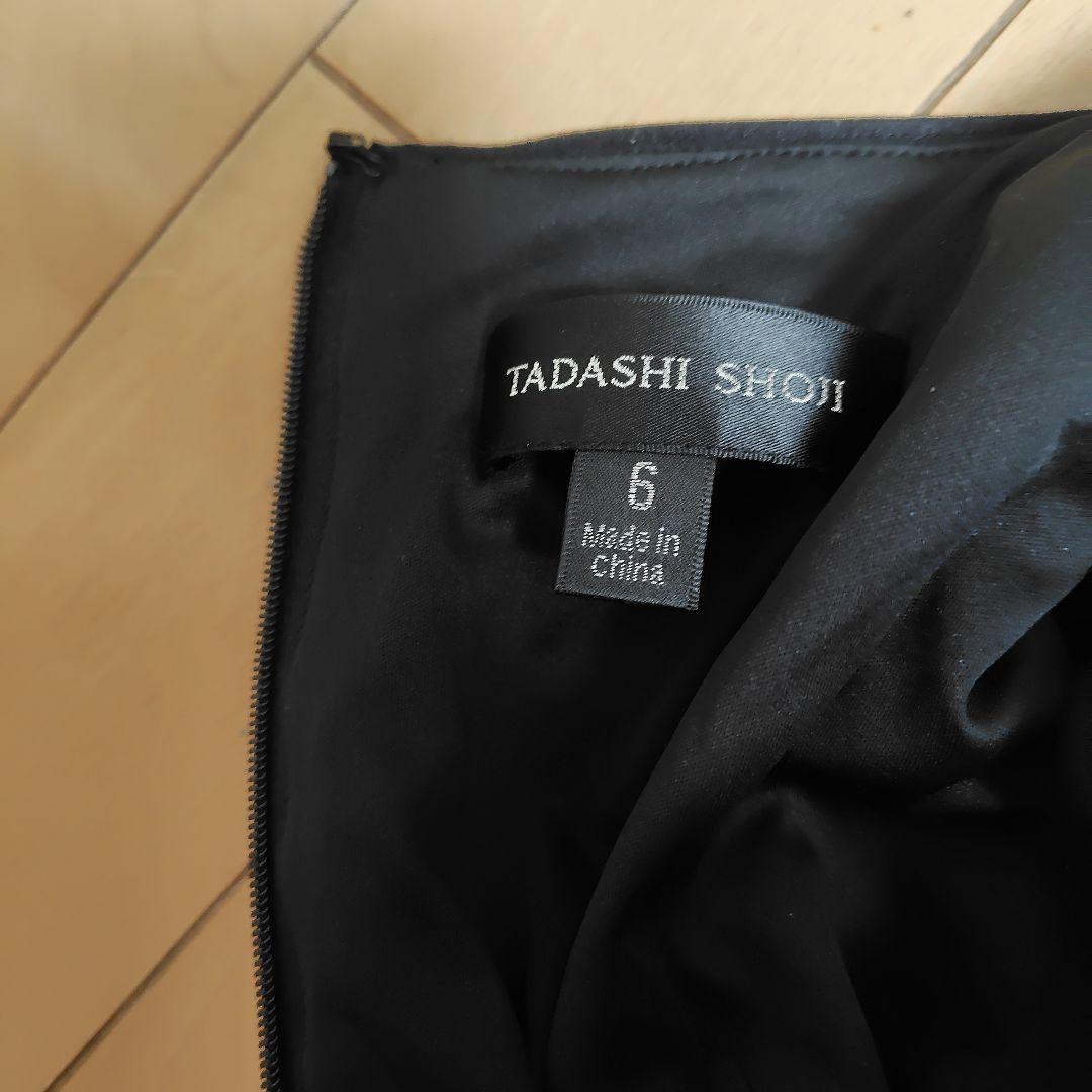 TADASHI SHOJI ベルベットスパンコールワンピース