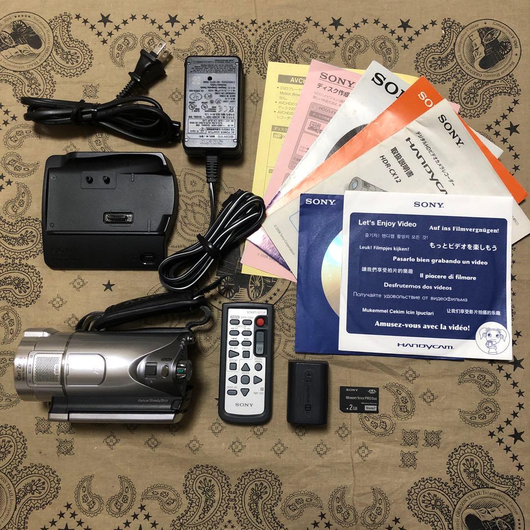 美品 SONY HDR-CX12 ビデオカメラ