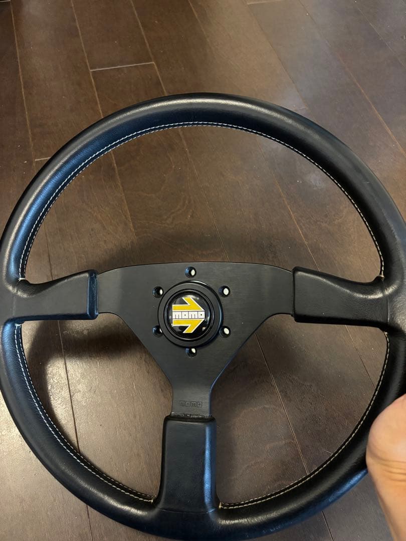 ユーノス　ロードスター　MOMO 純正レザー　　ステアリング　ハンドル　NA