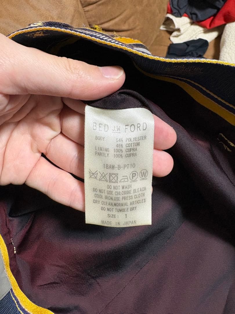 T*☆様 BEDJ.W.FORD 18AW カーテンパンツ ベッドフォード
