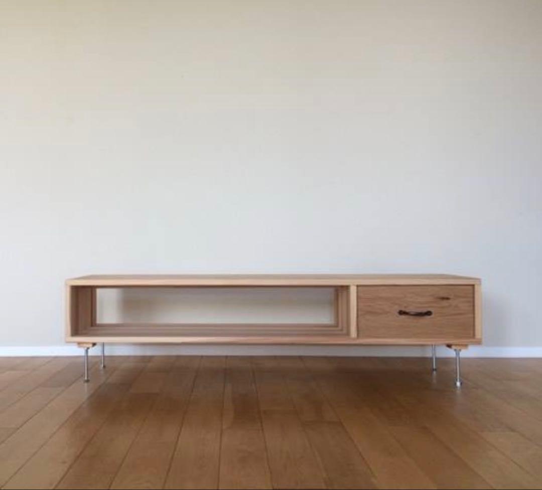 鈴木権之助商店 杉×楢（オーク）無垢 TV台 120cm