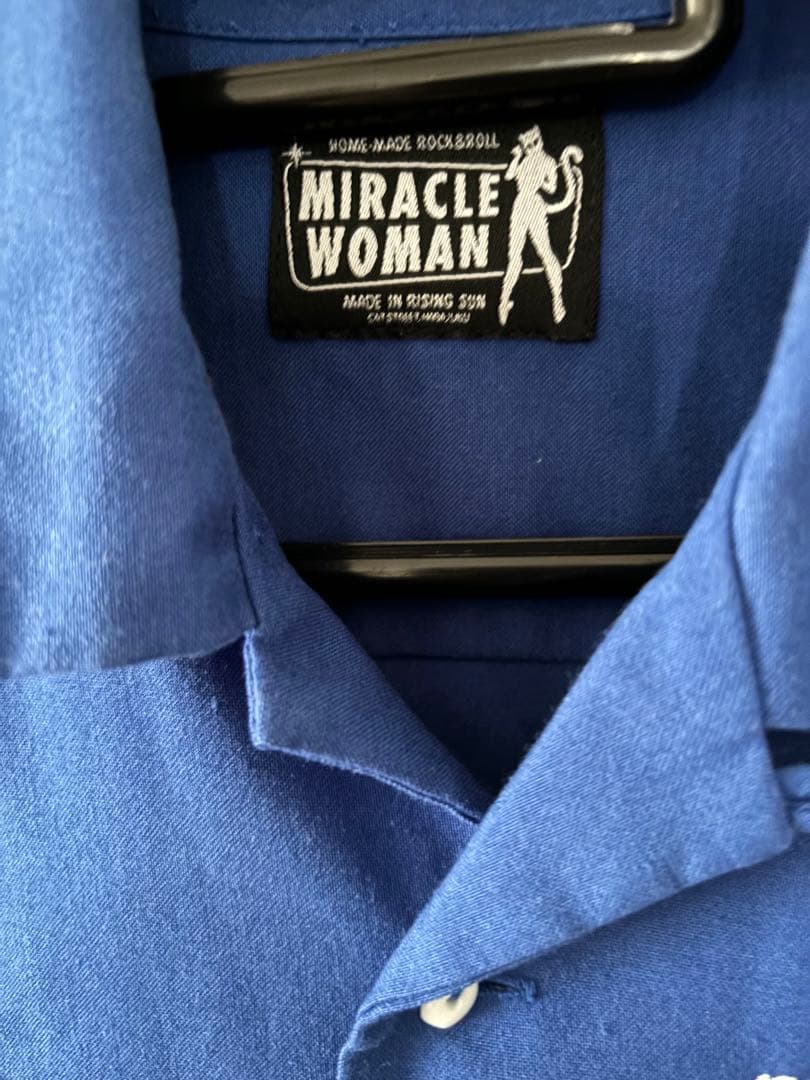 ロカビリーピンクドラゴンボーリングシャツ