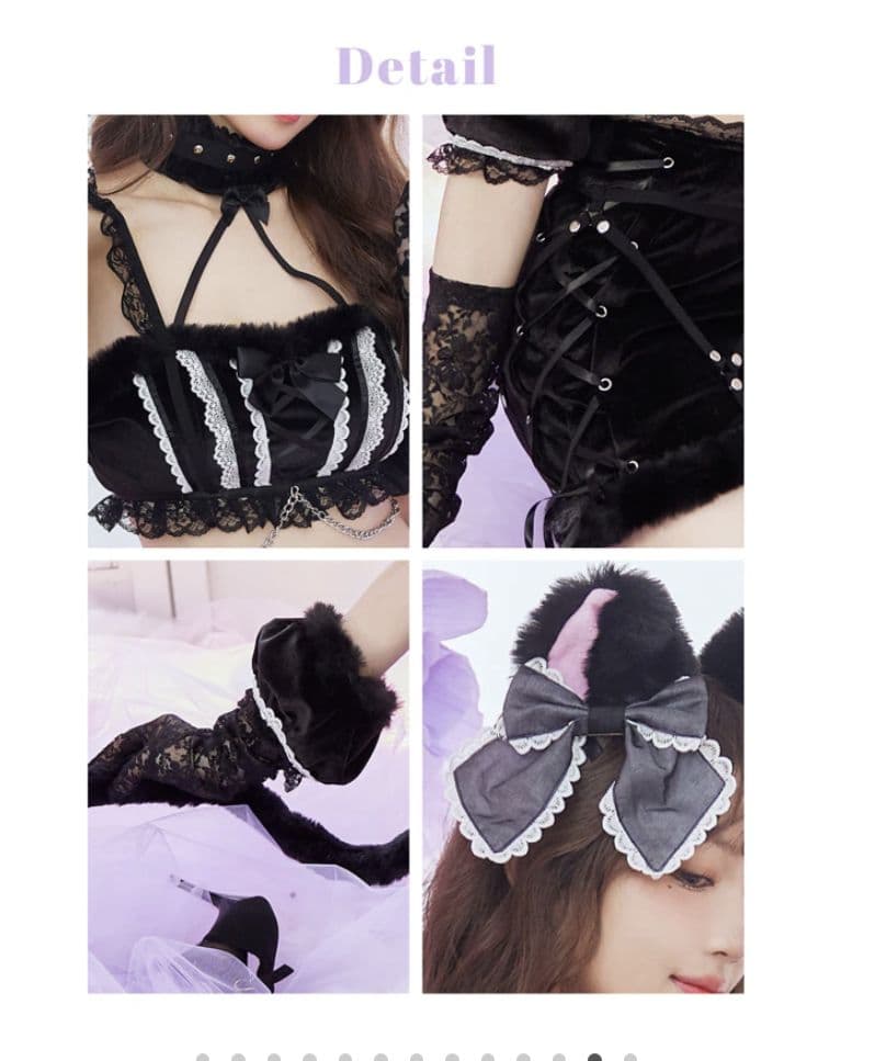 【vanityME. × Malymoon】レースアップハーネスキャット