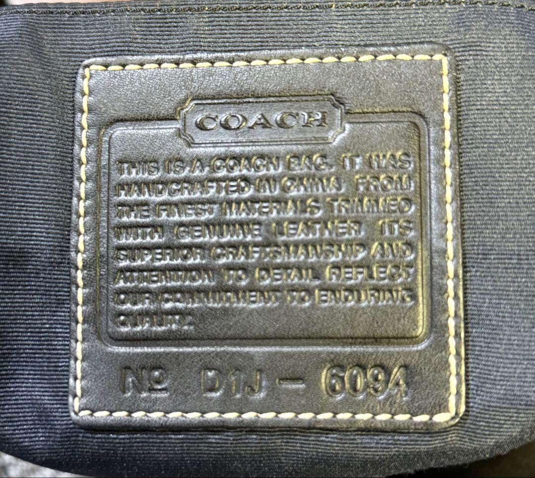 COACH コーチ アクセサリーポーチ シグネチャー ブラック 黒