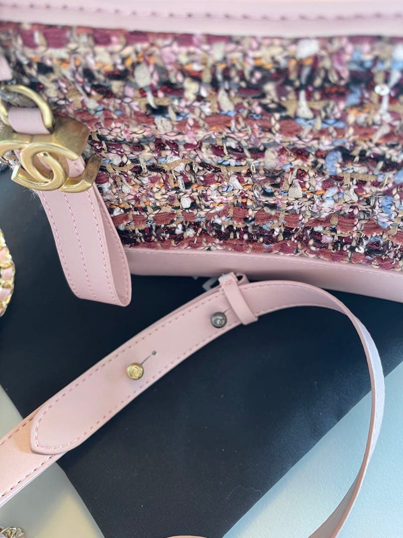 CHANELノベルティツイードショルダーバック