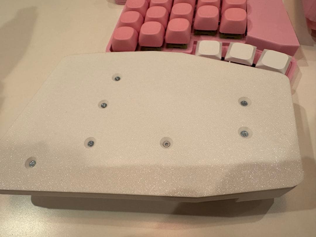 【新品】keyball44 フルフェイスケース　白　純正トラボケース　完成品