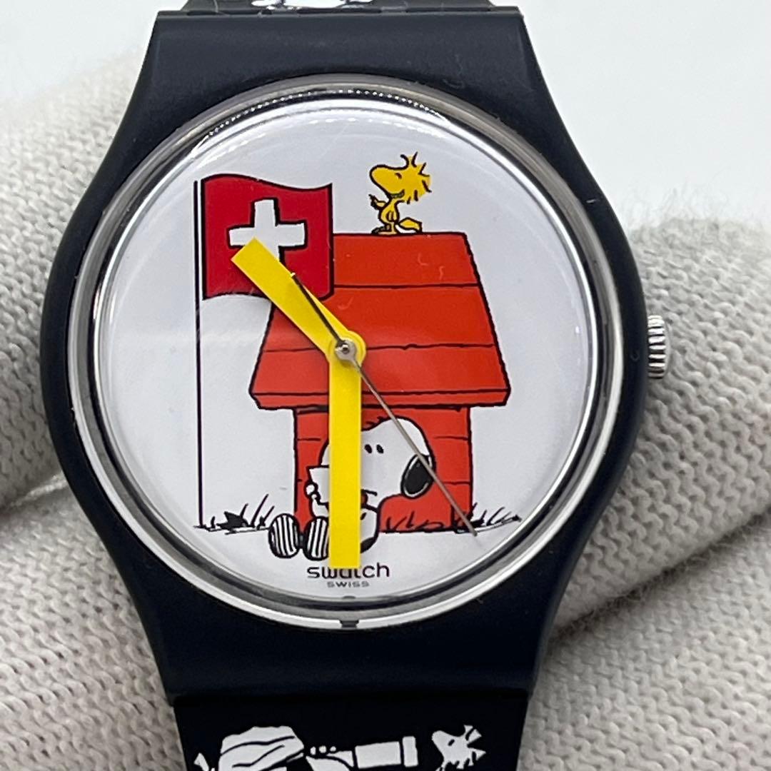 【希少】PEANUTS スヌーピー swatch 腕時計　アナログ時計　コラボ