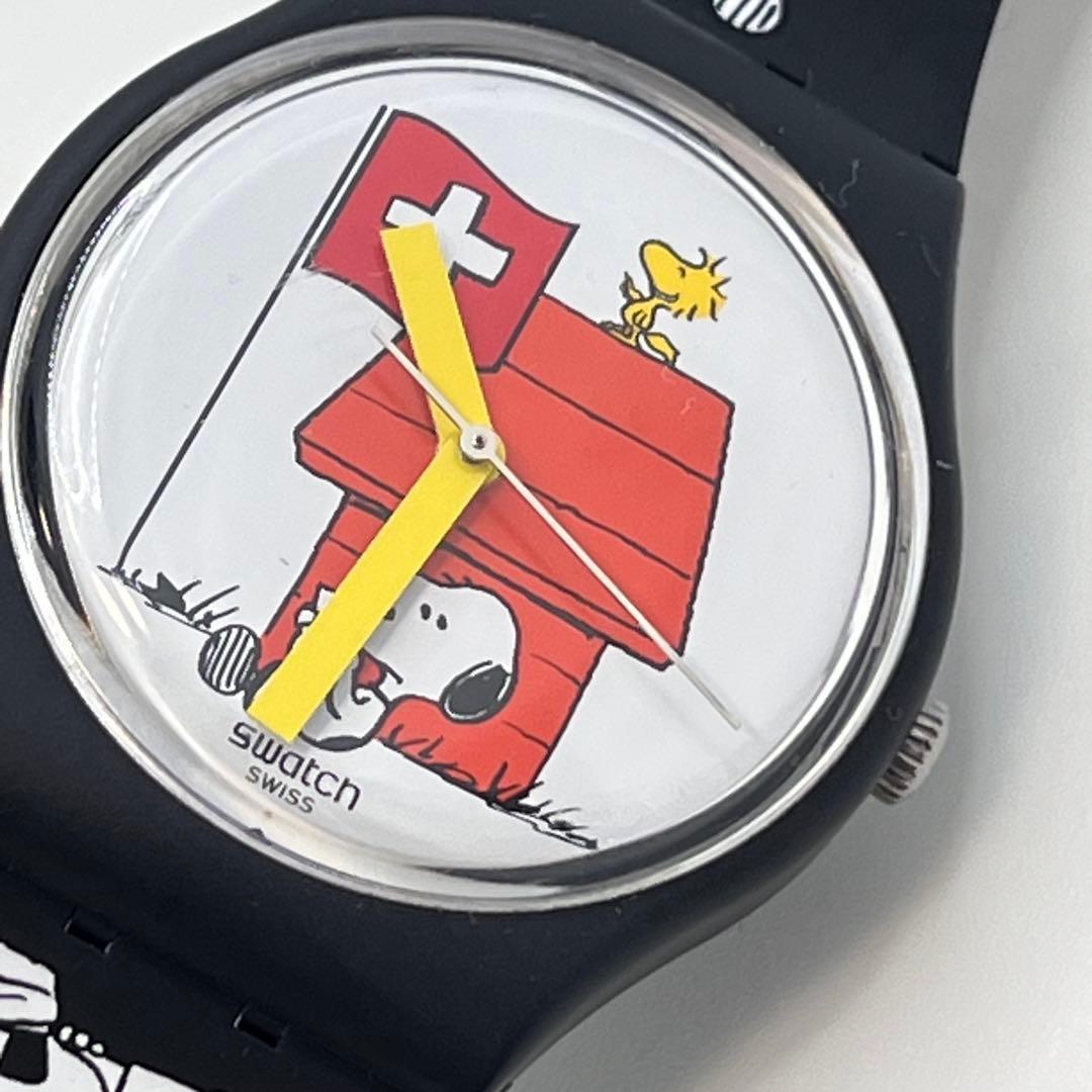 【希少】PEANUTS スヌーピー swatch 腕時計　アナログ時計　コラボ